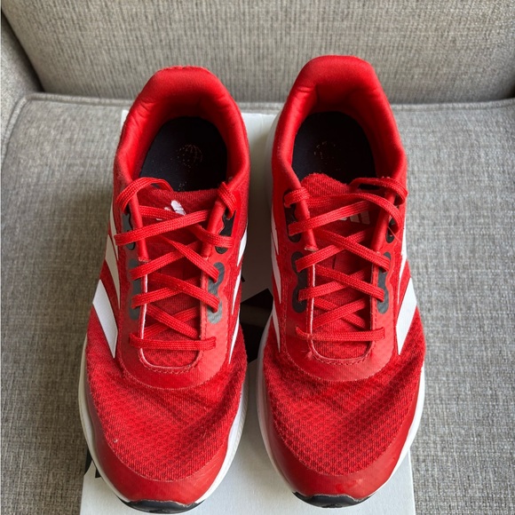 Adidas Run Falcon 3.0 Kids Red and White Sneakers - Picture 3 of 6